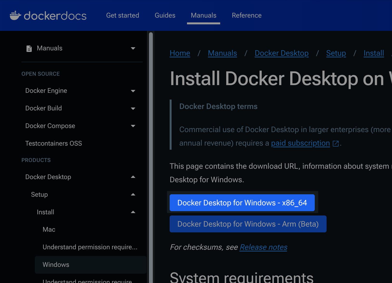 Download Docker Desktop