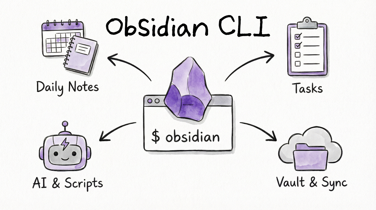 Obsidian CLI 사용법 완벽 가이드 [2026] – 터미널로 vault 제어하기
